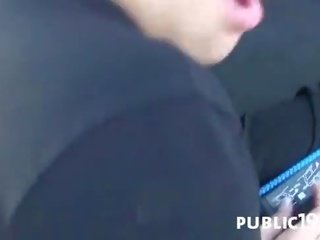 Public hard dirty clip with a charming wild amateur chick